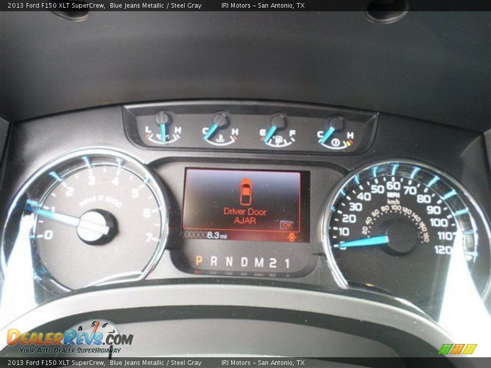 2013 Ford F150 XLT SuperCrew Blue Jeans Metallic / Steel Gray Photo #19