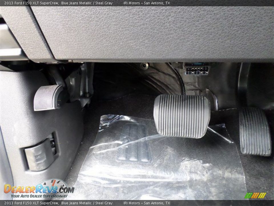 2013 Ford F150 XLT SuperCrew Blue Jeans Metallic / Steel Gray Photo #20
