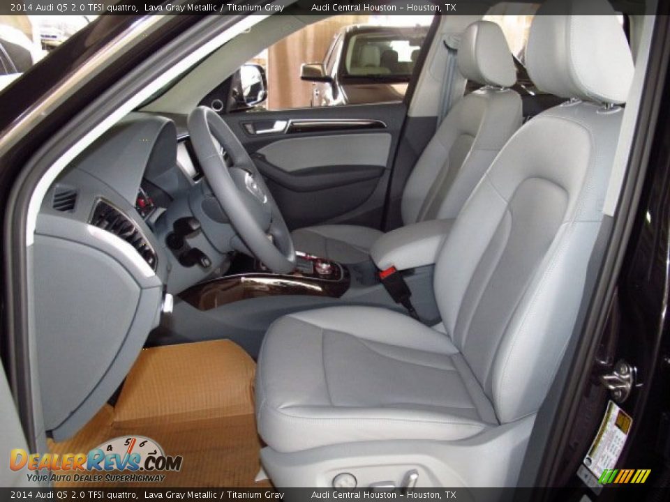 Titanium Gray Interior - 2014 Audi Q5 2.0 TFSI quattro Photo #12