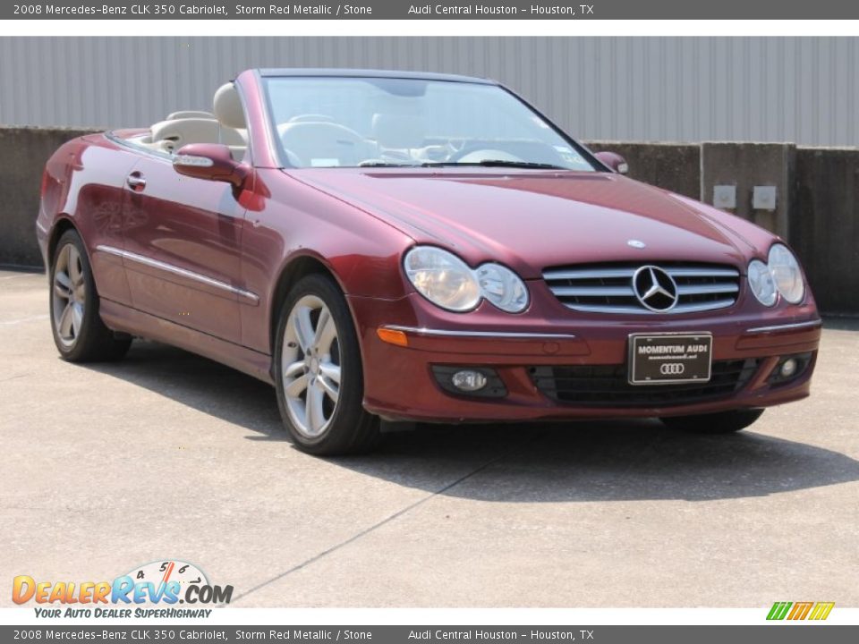 2008 Mercedes-Benz CLK 350 Cabriolet Storm Red Metallic / Stone Photo #1