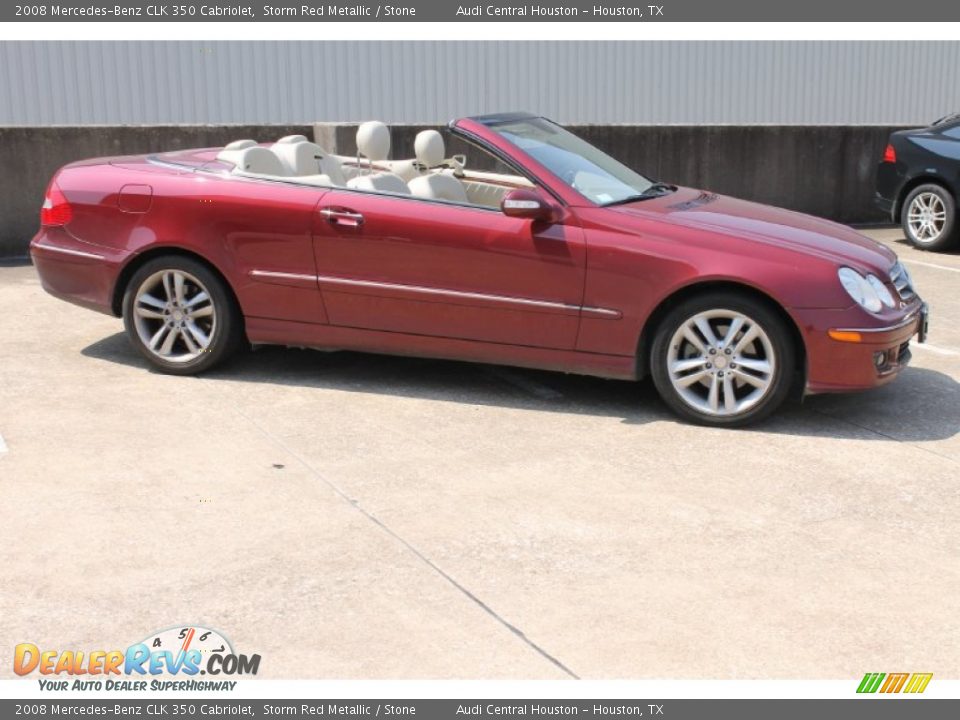 2008 Mercedes-Benz CLK 350 Cabriolet Storm Red Metallic / Stone Photo #2