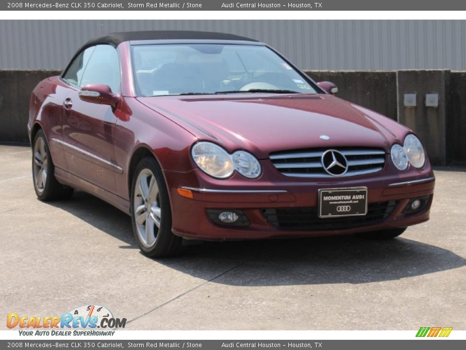 2008 Mercedes-Benz CLK 350 Cabriolet Storm Red Metallic / Stone Photo #3