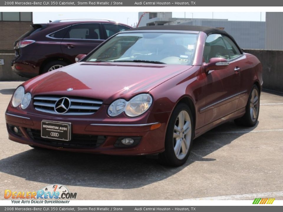 2008 Mercedes-Benz CLK 350 Cabriolet Storm Red Metallic / Stone Photo #5