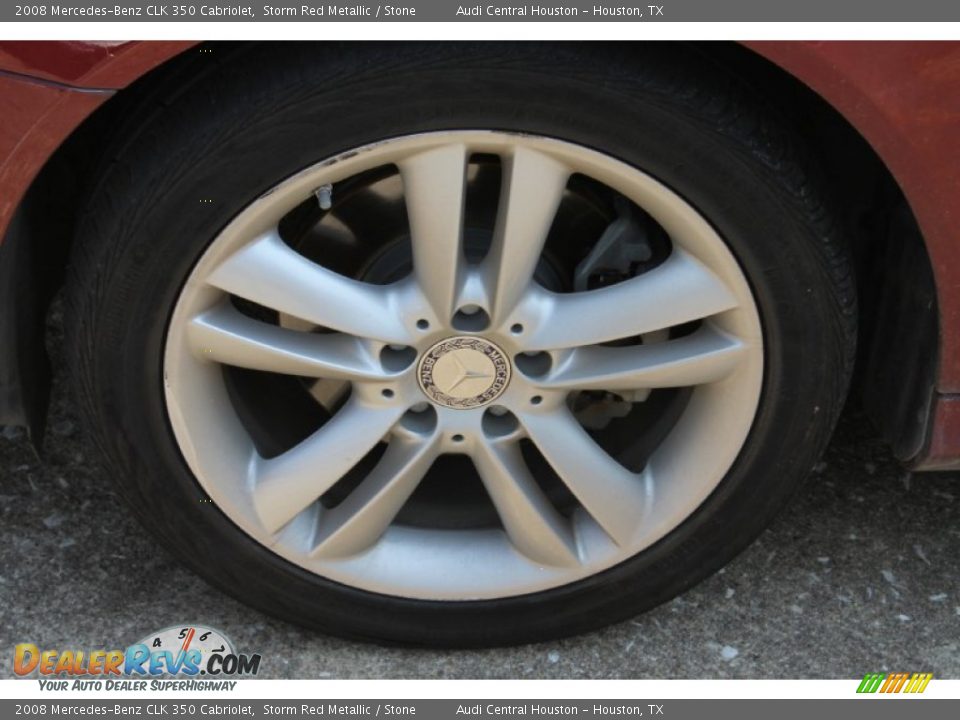2008 Mercedes-Benz CLK 350 Cabriolet Storm Red Metallic / Stone Photo #6
