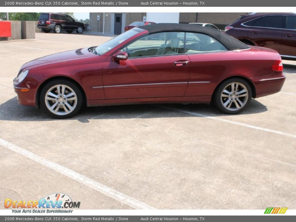 2008 Mercedes-Benz CLK 350 Cabriolet Storm Red Metallic / Stone Photo #7