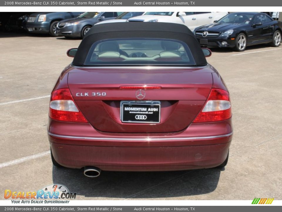 2008 Mercedes-Benz CLK 350 Cabriolet Storm Red Metallic / Stone Photo #9