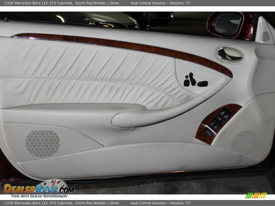 2008 Mercedes-Benz CLK 350 Cabriolet Storm Red Metallic / Stone Photo #12
