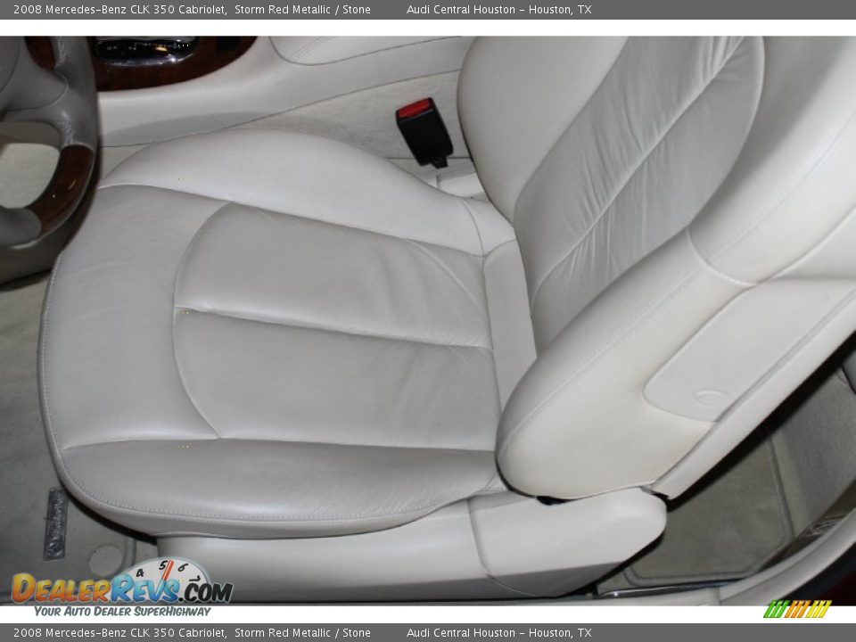 2008 Mercedes-Benz CLK 350 Cabriolet Storm Red Metallic / Stone Photo #13