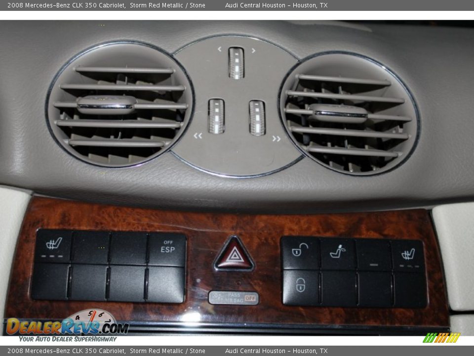 2008 Mercedes-Benz CLK 350 Cabriolet Storm Red Metallic / Stone Photo #16