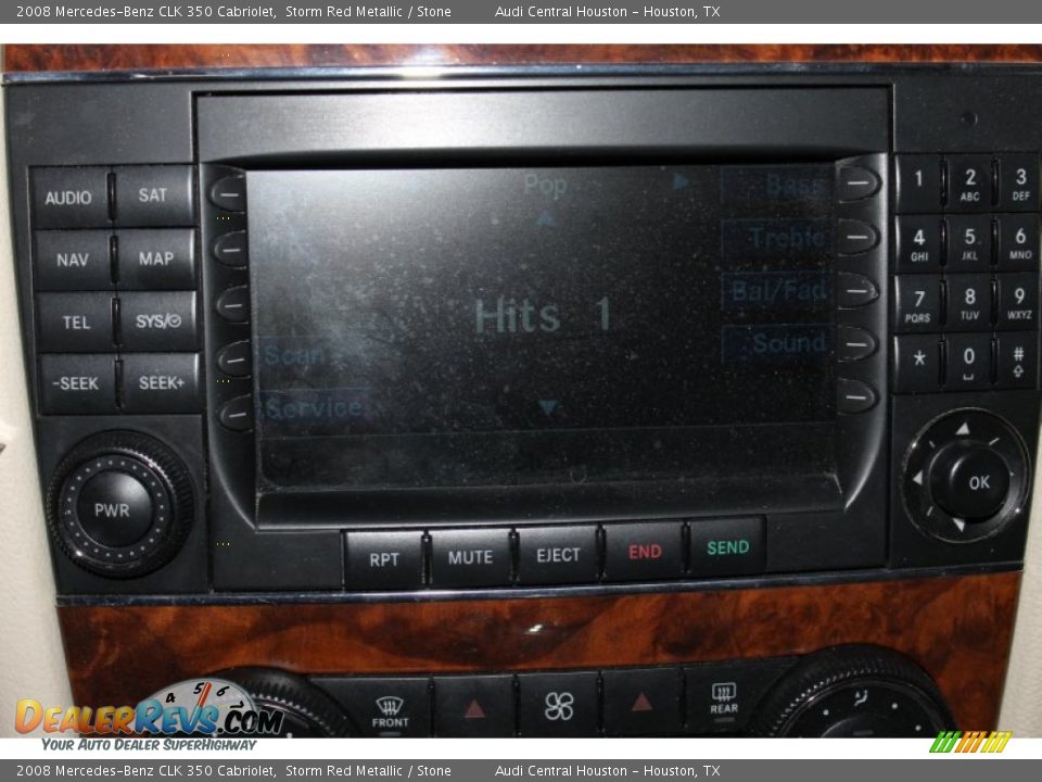 2008 Mercedes-Benz CLK 350 Cabriolet Storm Red Metallic / Stone Photo #17