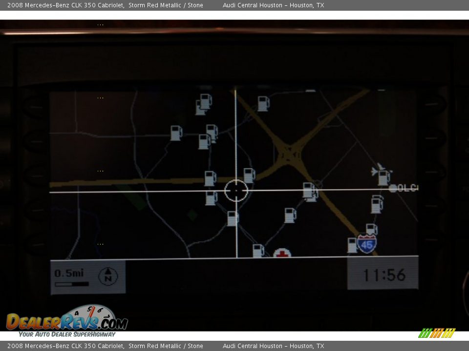 2008 Mercedes-Benz CLK 350 Cabriolet Storm Red Metallic / Stone Photo #18