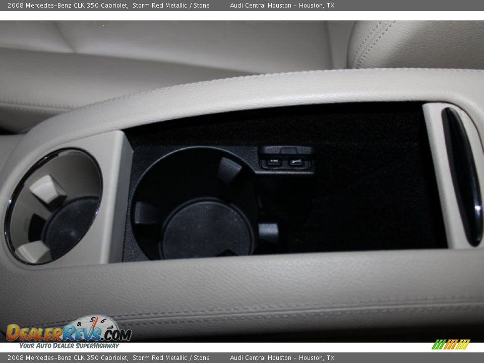 2008 Mercedes-Benz CLK 350 Cabriolet Storm Red Metallic / Stone Photo #22