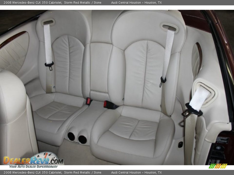 2008 Mercedes-Benz CLK 350 Cabriolet Storm Red Metallic / Stone Photo #23