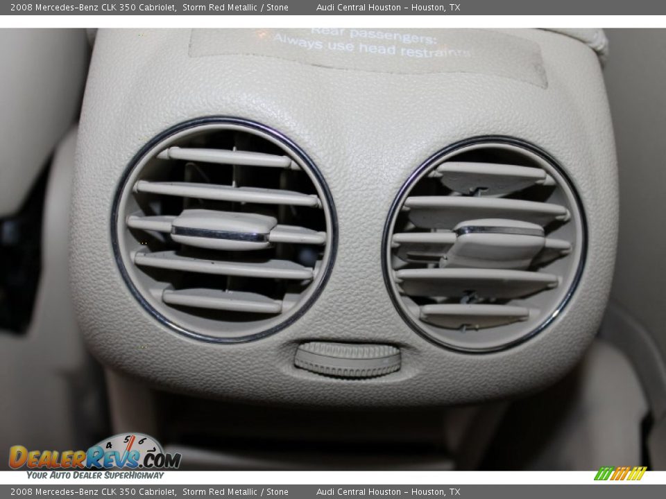 2008 Mercedes-Benz CLK 350 Cabriolet Storm Red Metallic / Stone Photo #25