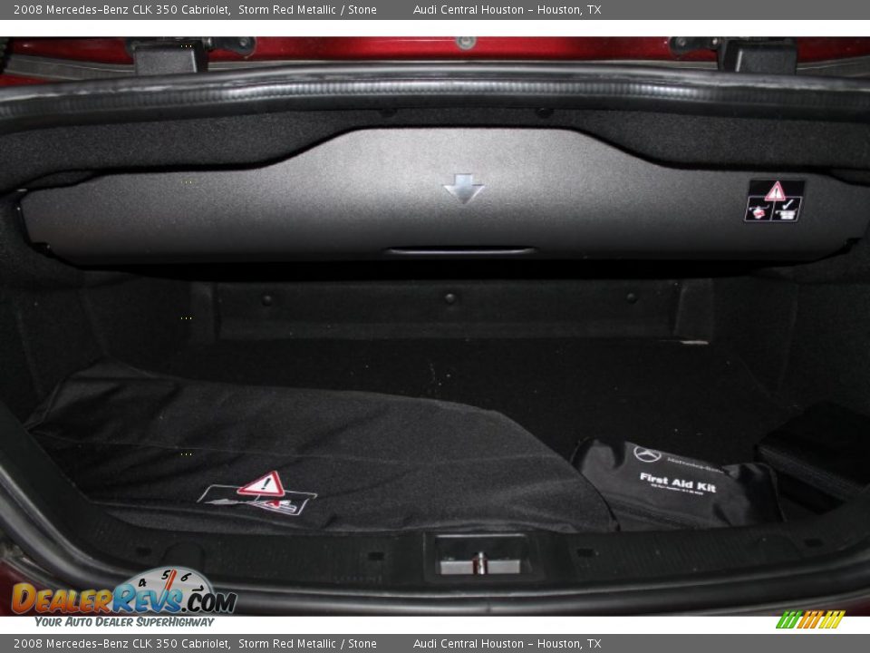 2008 Mercedes-Benz CLK 350 Cabriolet Storm Red Metallic / Stone Photo #26