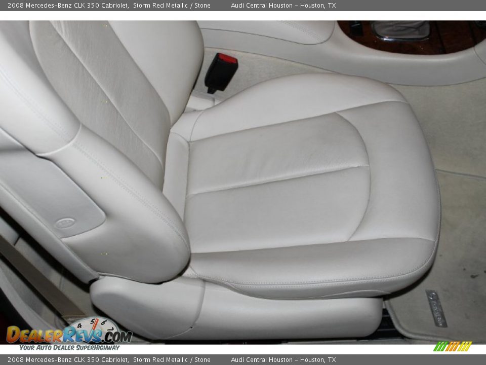 2008 Mercedes-Benz CLK 350 Cabriolet Storm Red Metallic / Stone Photo #28