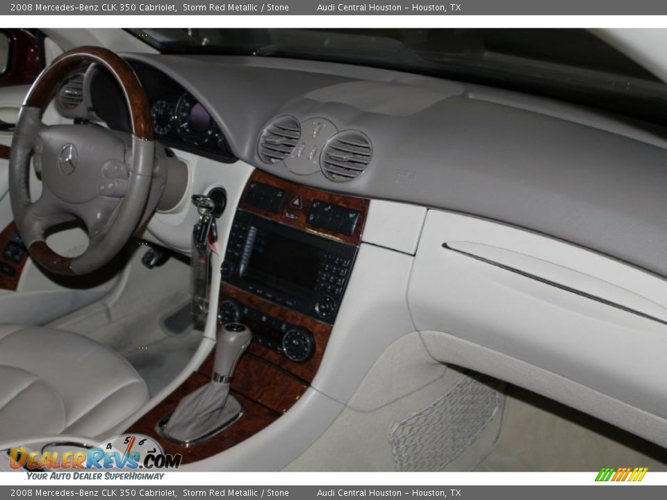 2008 Mercedes-Benz CLK 350 Cabriolet Storm Red Metallic / Stone Photo #29