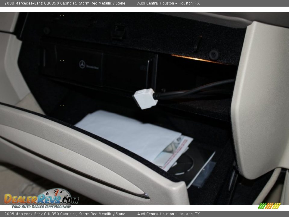2008 Mercedes-Benz CLK 350 Cabriolet Storm Red Metallic / Stone Photo #30