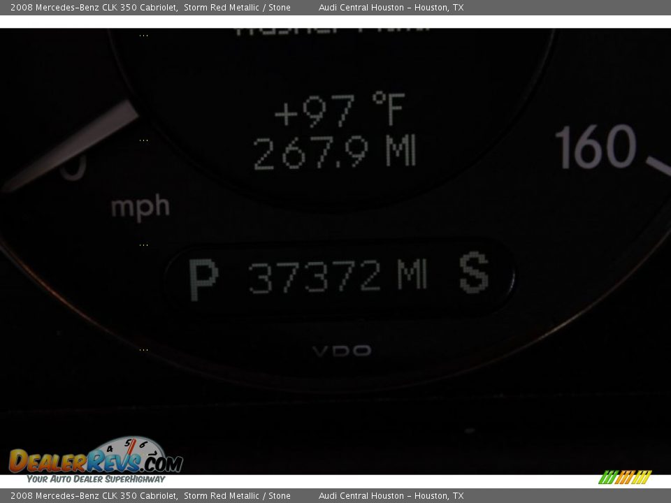 2008 Mercedes-Benz CLK 350 Cabriolet Storm Red Metallic / Stone Photo #31