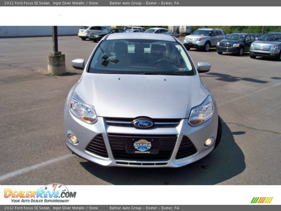 2012 Ford Focus SE Sedan Ingot Silver Metallic / Stone Photo #2