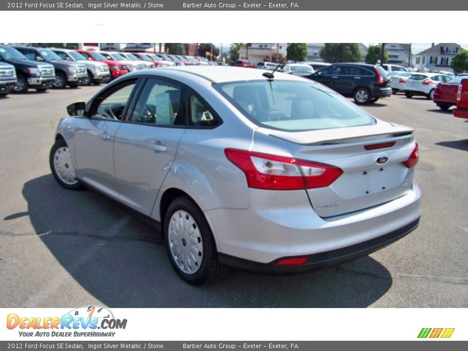 2012 Ford Focus SE Sedan Ingot Silver Metallic / Stone Photo #7