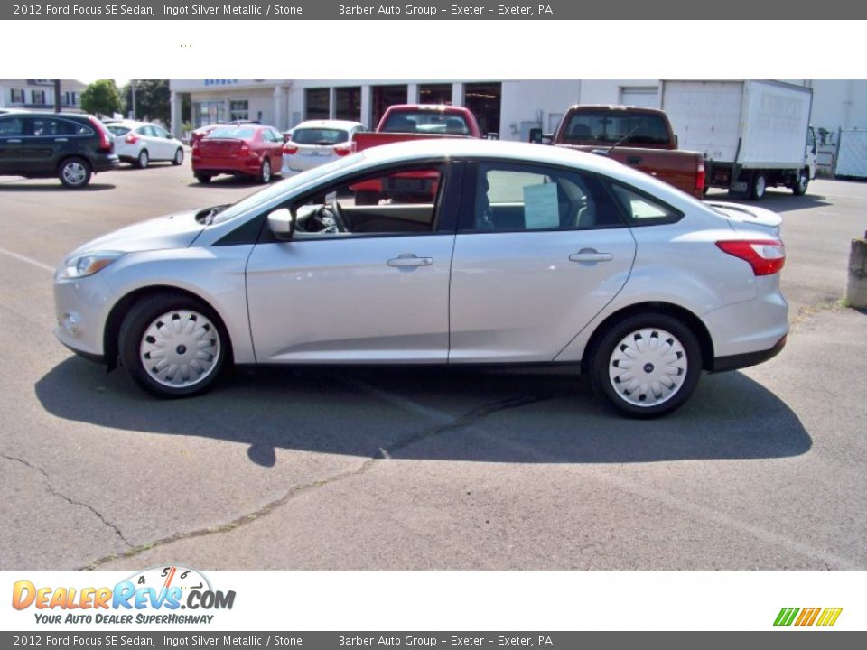 2012 Ford Focus SE Sedan Ingot Silver Metallic / Stone Photo #8