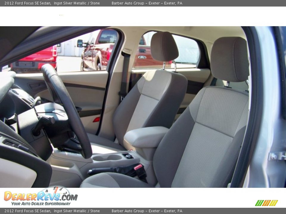 2012 Ford Focus SE Sedan Ingot Silver Metallic / Stone Photo #12