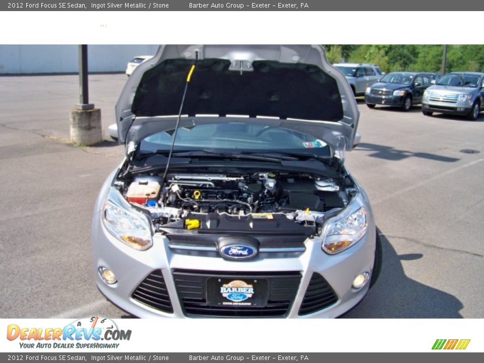 2012 Ford Focus SE Sedan Ingot Silver Metallic / Stone Photo #18