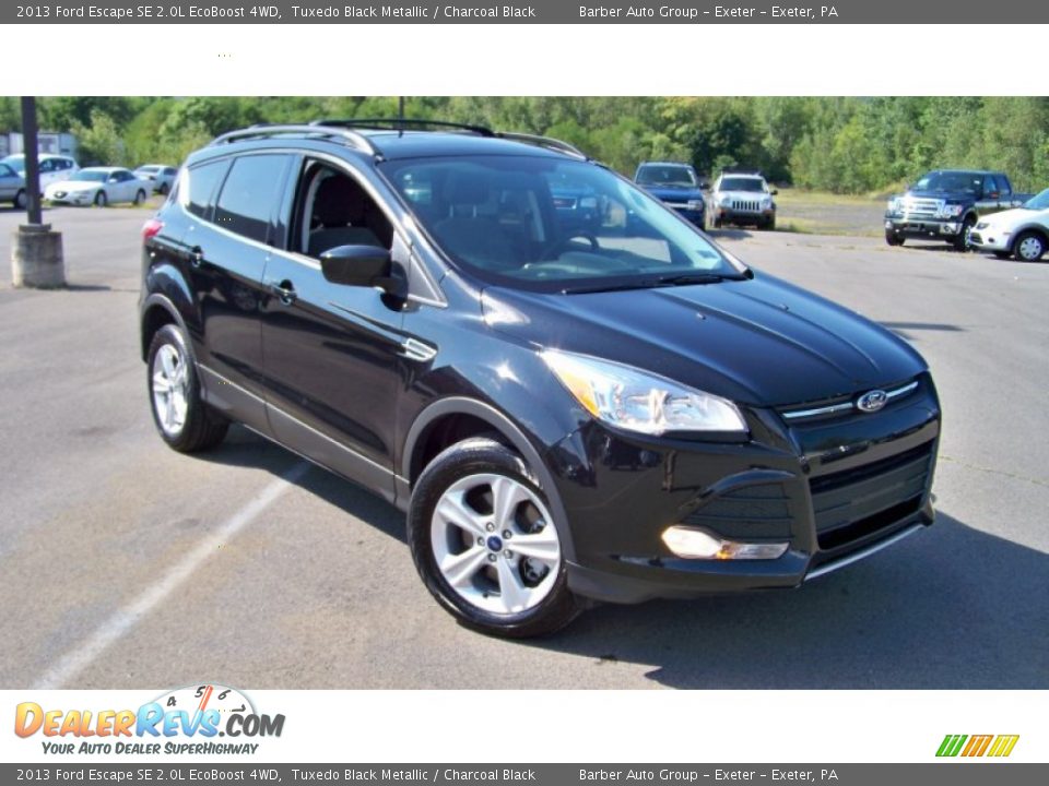2013 Ford Escape SE 2.0L EcoBoost 4WD Tuxedo Black Metallic / Charcoal Black Photo #3