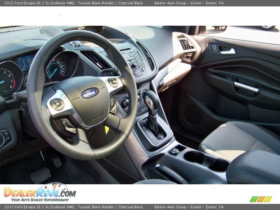2013 Ford Escape SE 2.0L EcoBoost 4WD Tuxedo Black Metallic / Charcoal Black Photo #13