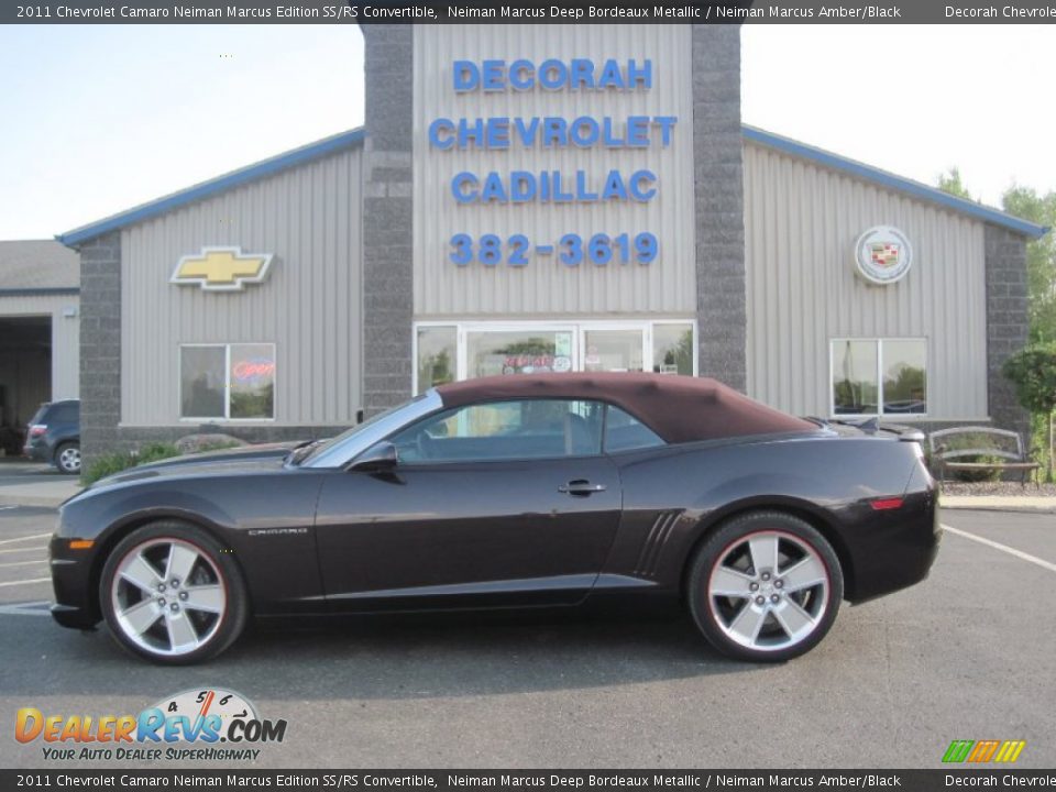 2011 Chevrolet Camaro Neiman Marcus Edition SS/RS Convertible Neiman Marcus Deep Bordeaux Metallic / Neiman Marcus Amber/Black Photo #1