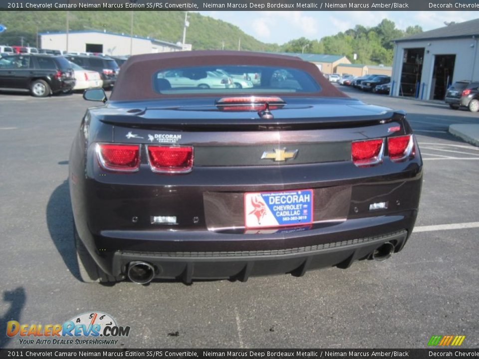 2011 Chevrolet Camaro Neiman Marcus Edition SS/RS Convertible Neiman Marcus Deep Bordeaux Metallic / Neiman Marcus Amber/Black Photo #5