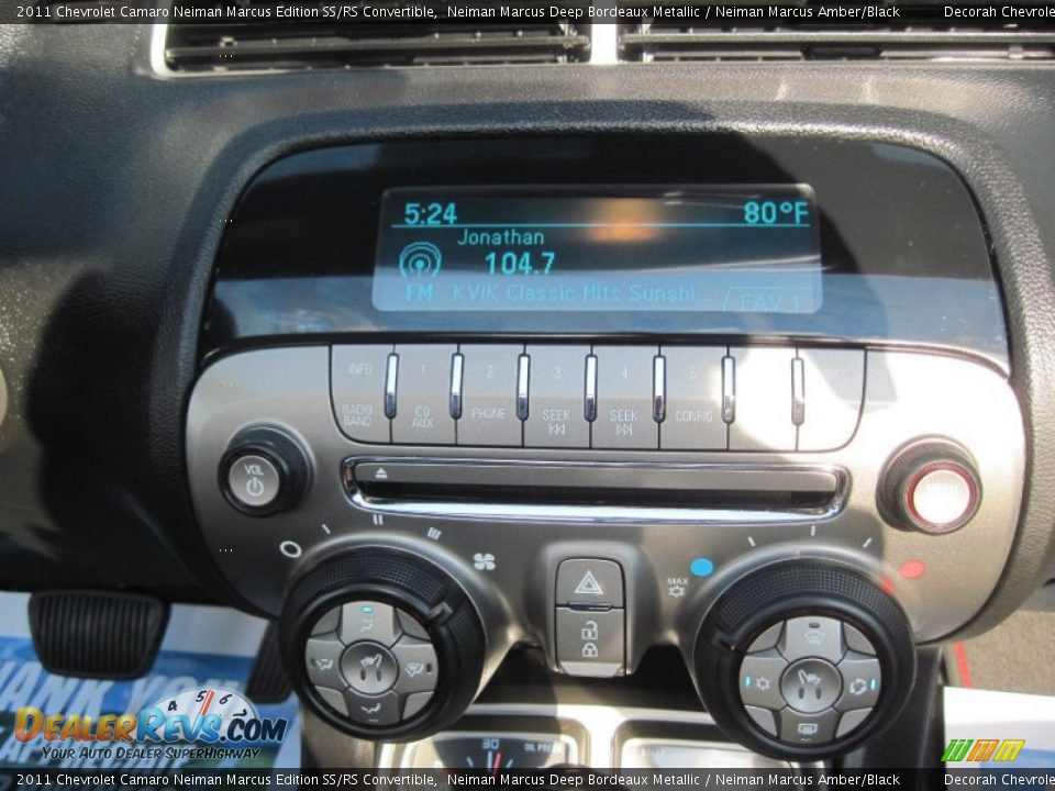 Audio System of 2011 Chevrolet Camaro Neiman Marcus Edition SS/RS Convertible Photo #18