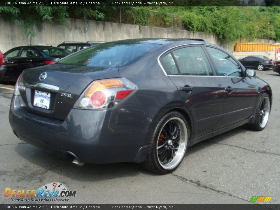 2008 Nissan Altima 2.5 S Dark Slate Metallic / Charcoal Photo #4
