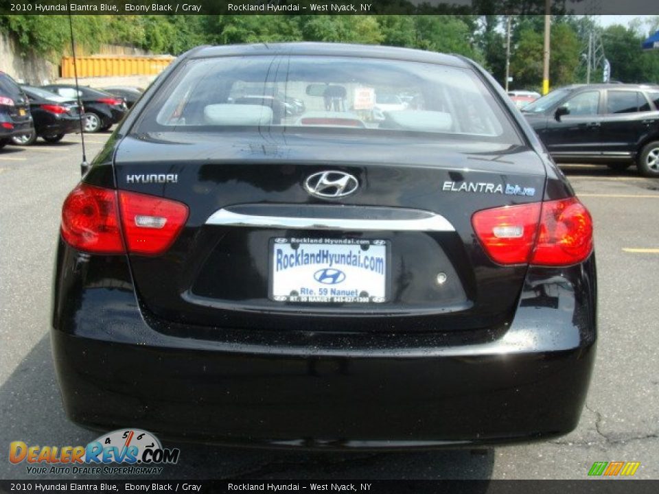 2010 Hyundai Elantra Blue Ebony Black / Gray Photo #5
