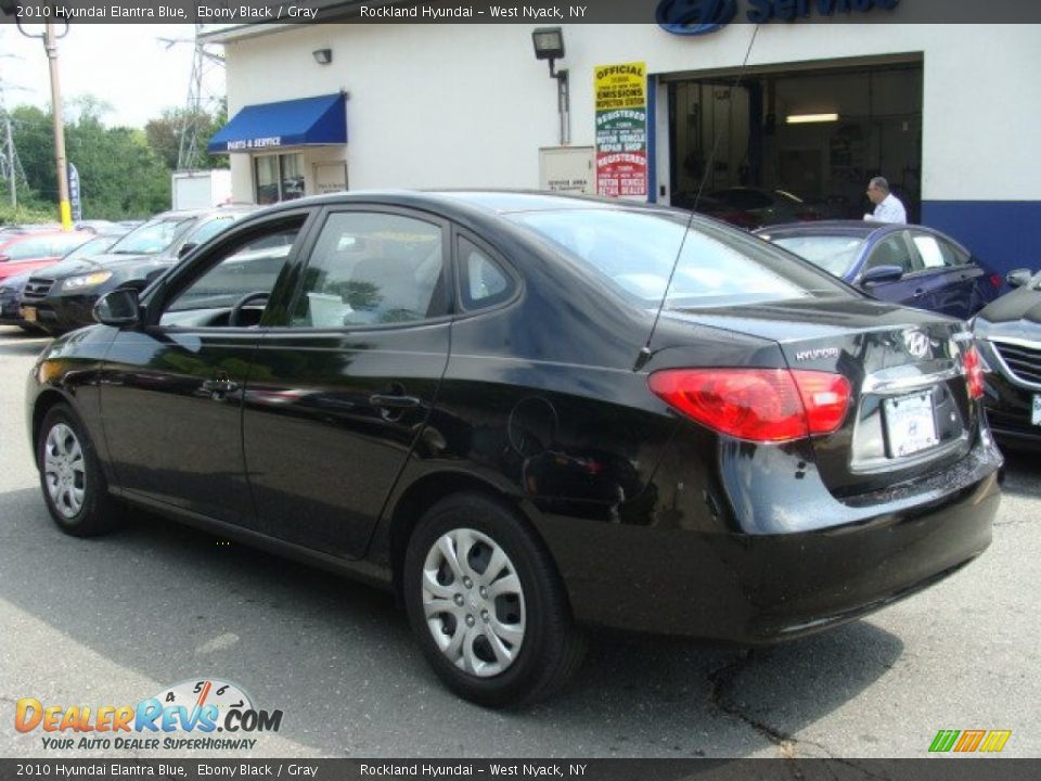 2010 Hyundai Elantra Blue Ebony Black / Gray Photo #6