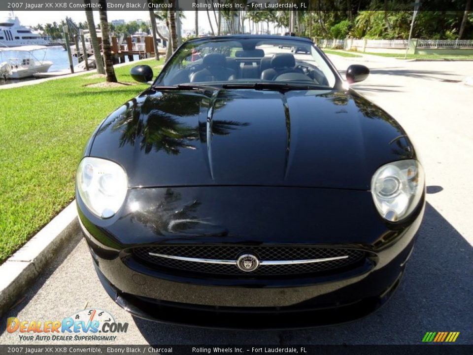 2007 Jaguar XK XK8 Convertible Ebony Black / Charcoal Photo #6