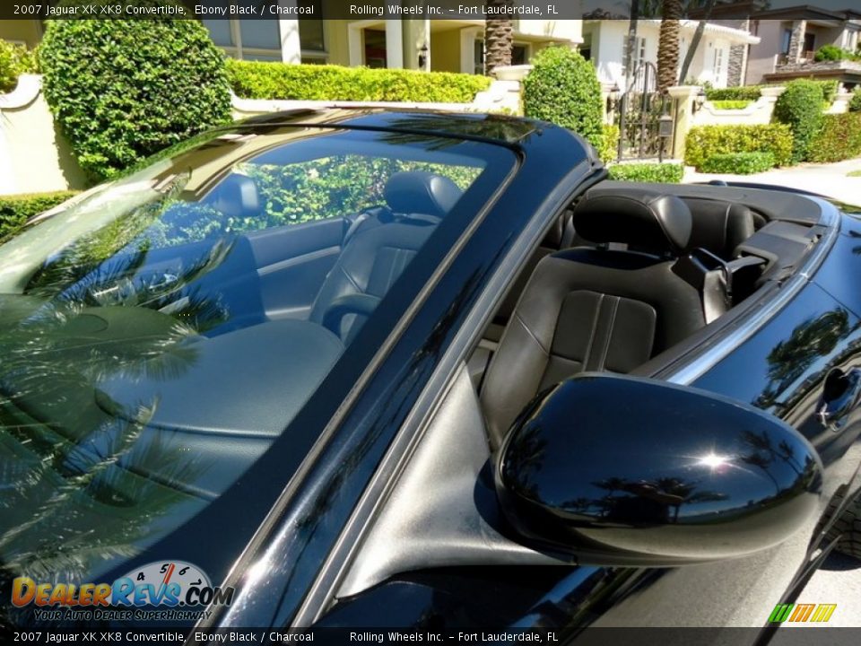 2007 Jaguar XK XK8 Convertible Ebony Black / Charcoal Photo #20