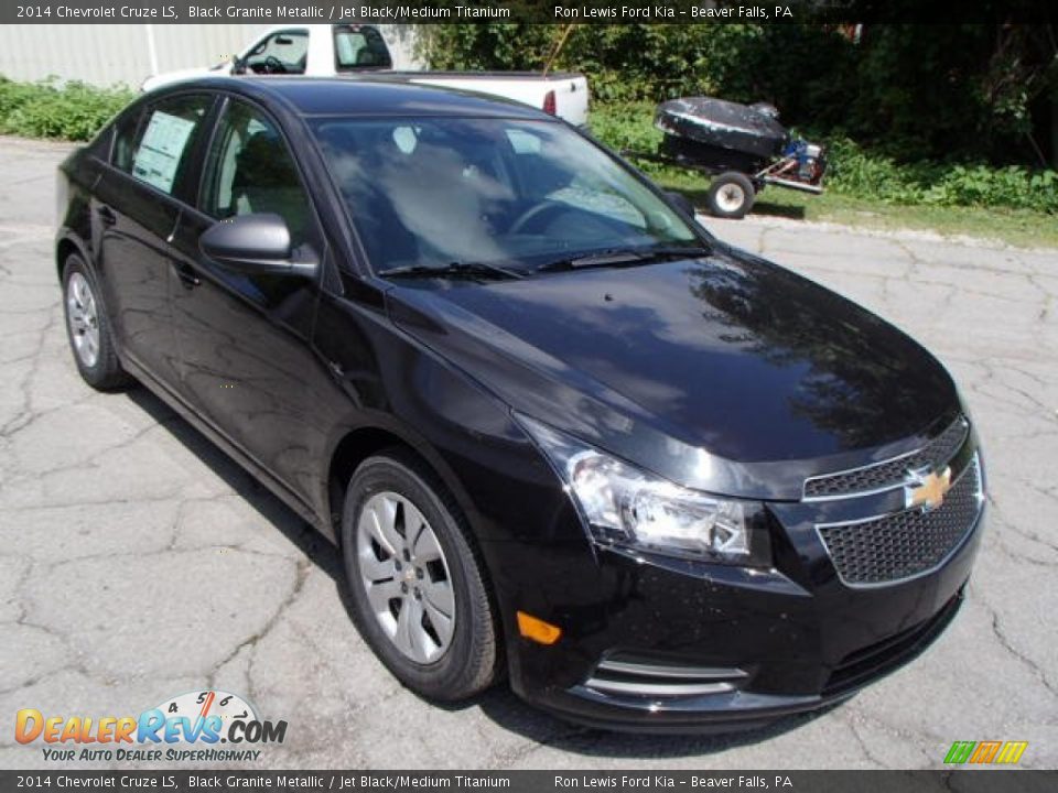 2014 Chevrolet Cruze LS Black Granite Metallic / Jet Black/Medium Titanium Photo #2