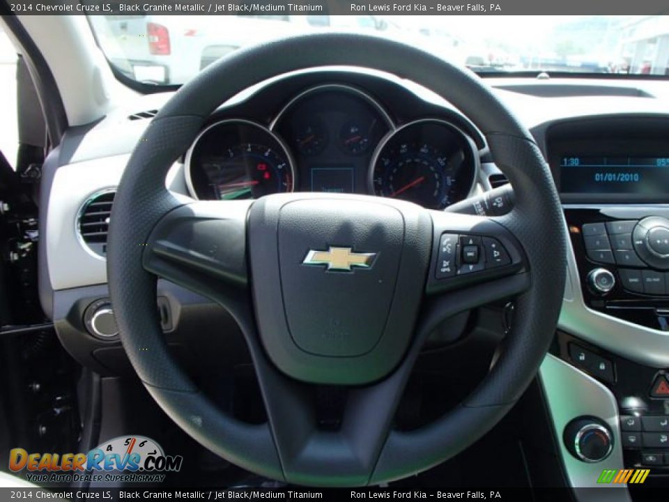 2014 Chevrolet Cruze LS Black Granite Metallic / Jet Black/Medium Titanium Photo #18
