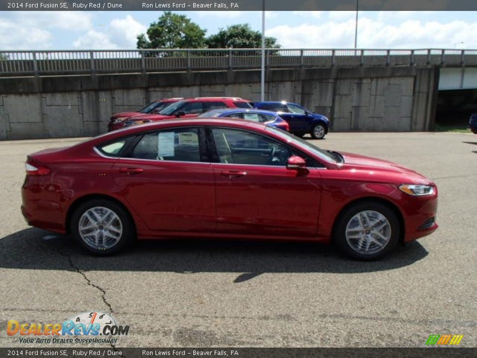 2014 Ford Fusion SE Ruby Red / Dune Photo #1