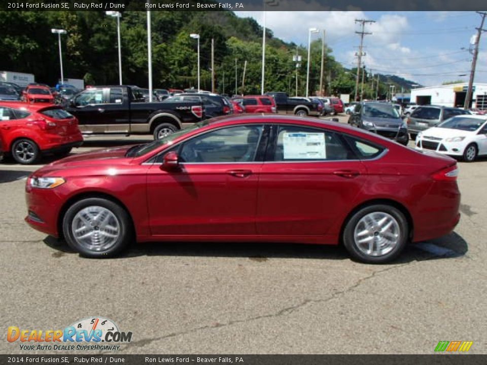 Ruby Red 2014 Ford Fusion SE Photo #5