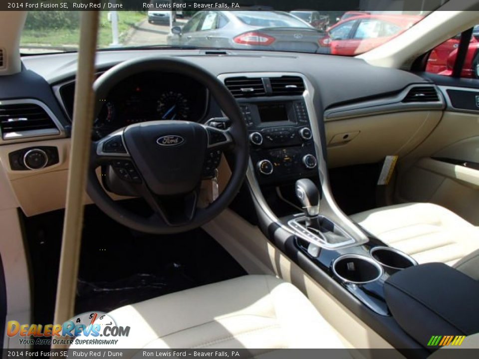 2014 Ford Fusion SE Ruby Red / Dune Photo #12