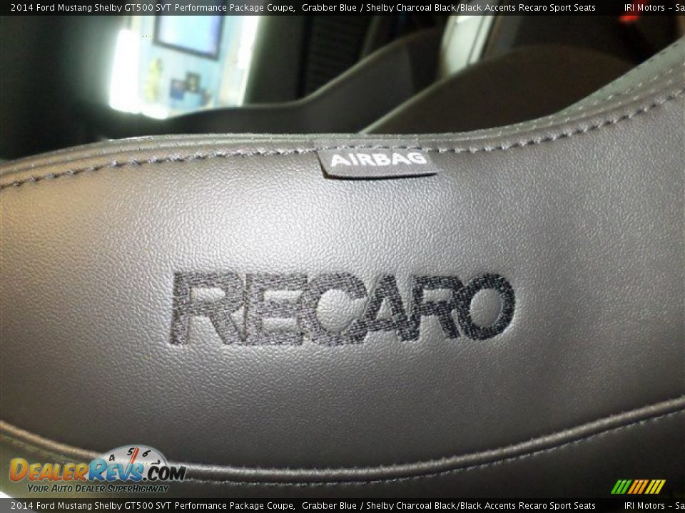 2014 Ford Mustang Shelby GT500 SVT Performance Package Coupe Grabber Blue / Shelby Charcoal Black/Black Accents Recaro Sport Seats Photo #10