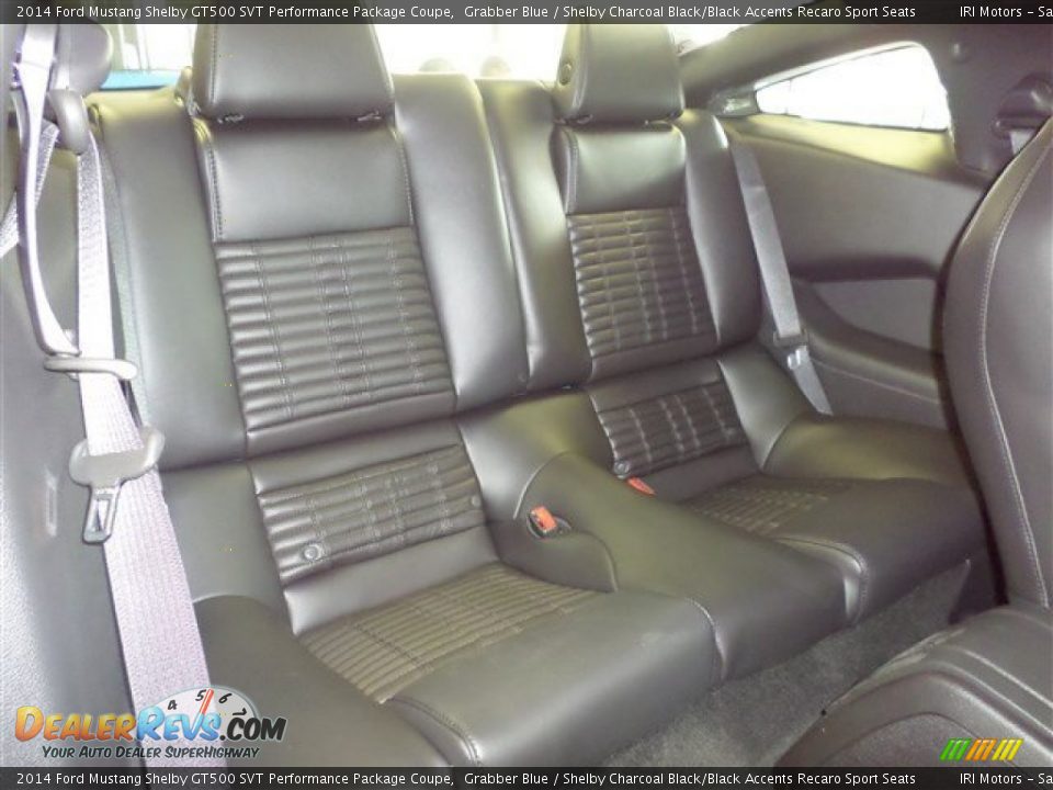 Rear Seat of 2014 Ford Mustang Shelby GT500 SVT Performance Package Coupe Photo #12
