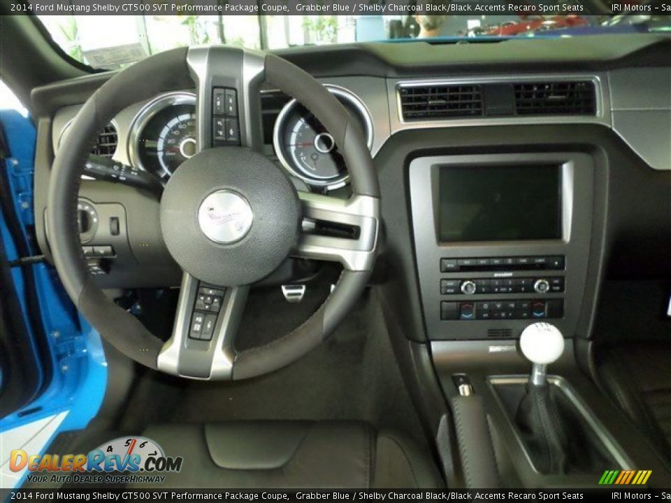 Dashboard of 2014 Ford Mustang Shelby GT500 SVT Performance Package Coupe Photo #13