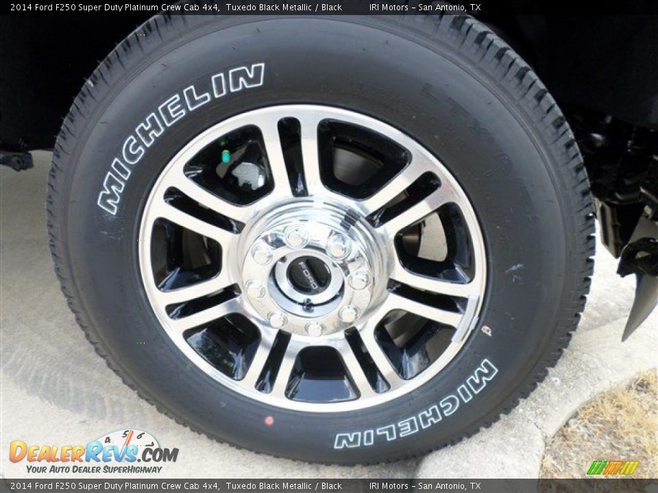 2014 Ford F250 Super Duty Platinum Crew Cab 4x4 Tuxedo Black Metallic / Black Photo #8