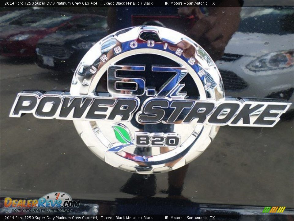 2014 Ford F250 Super Duty Platinum Crew Cab 4x4 Tuxedo Black Metallic / Black Photo #10