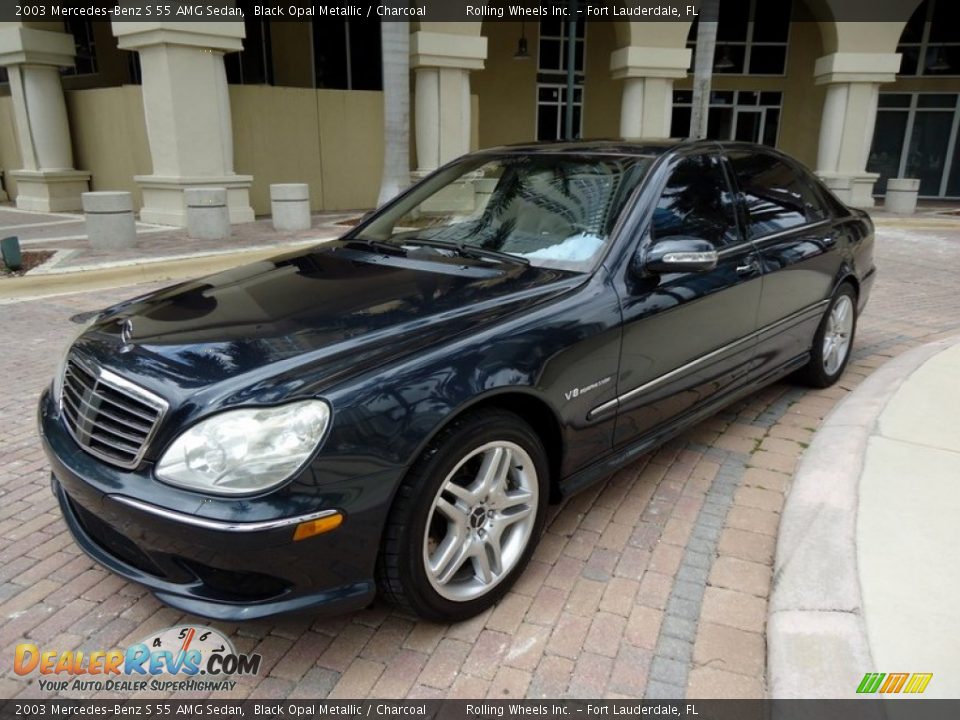 Front 3/4 View of 2003 Mercedes-Benz S 55 AMG Sedan Photo #1