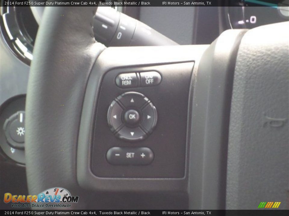 2014 Ford F250 Super Duty Platinum Crew Cab 4x4 Tuxedo Black Metallic / Black Photo #19